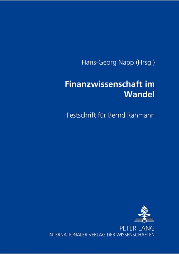 Title: Finanzwissenschaft im Wandel