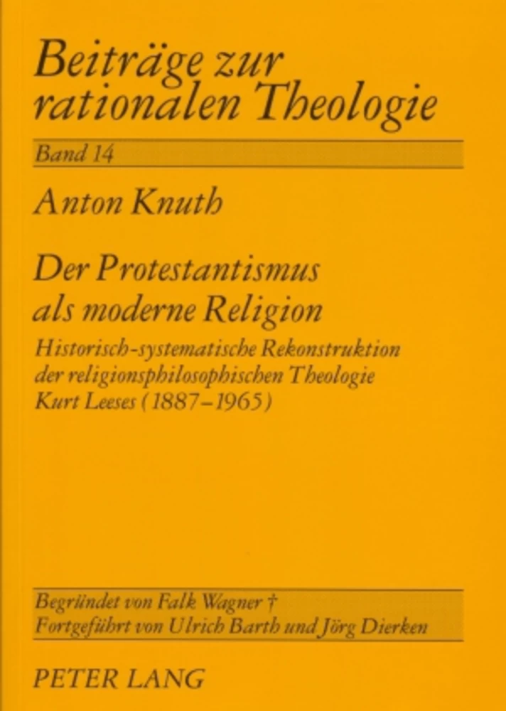 Titel: Der Protestantismus als moderne Religion