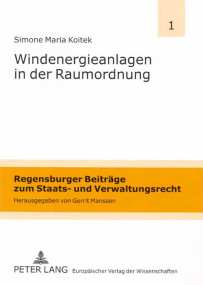 Title: Windenergieanlagen in der Raumordnung