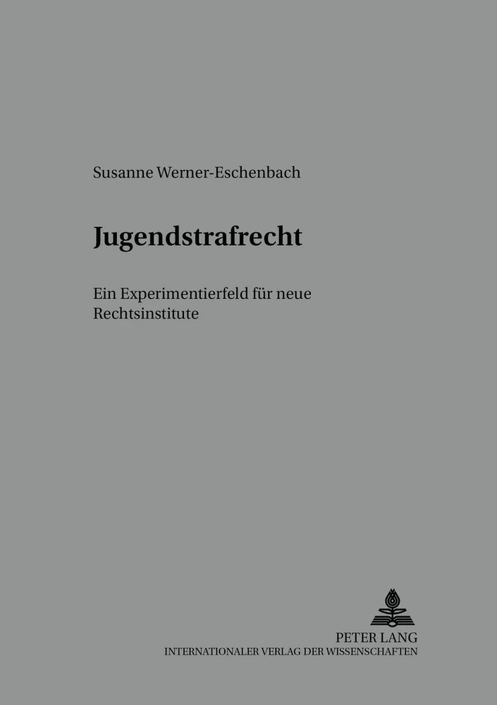 Title: Jugendstrafrecht