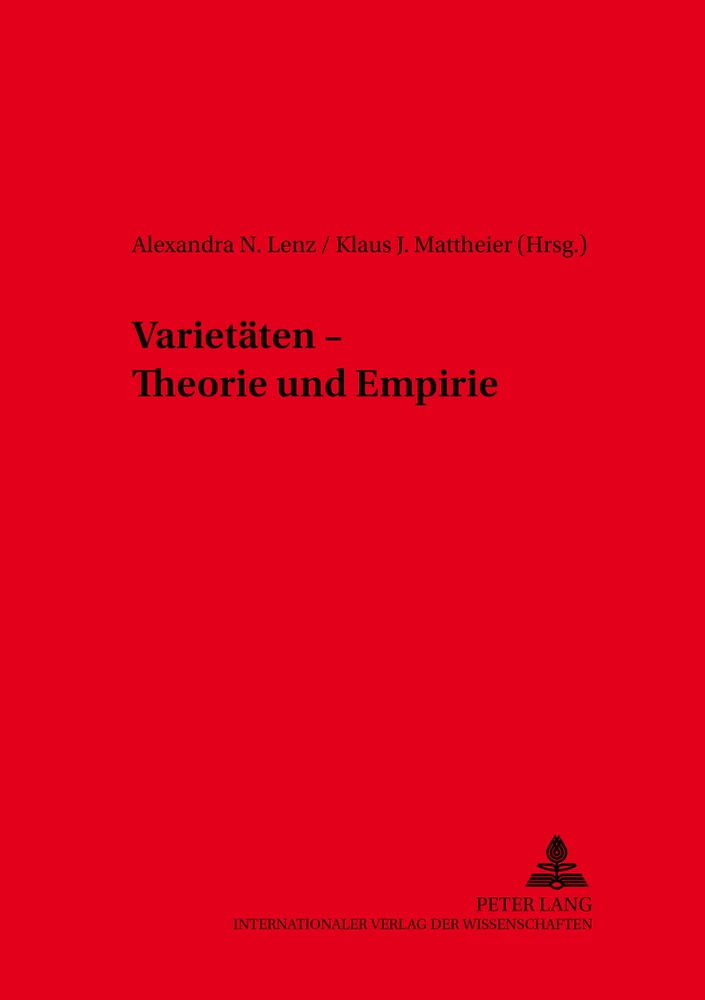 Titel: Varietäten – Theorie und Empirie