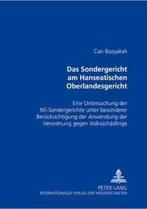 Title: Das Sondergericht am Hanseatischen Oberlandesgericht