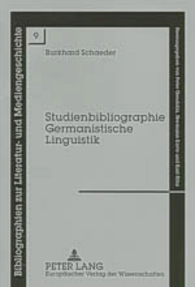 Titel: Studienbibliographie Germanistische Linguistik