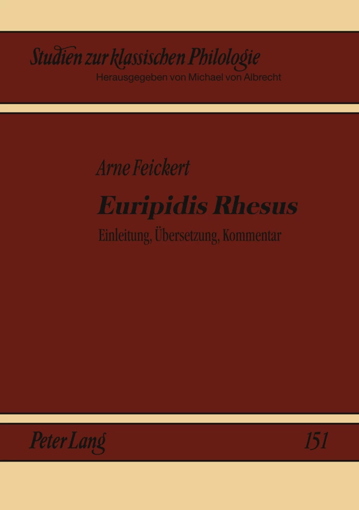 Titel: «Euripidis Rhesus»