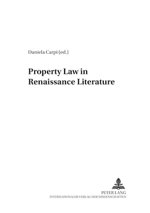 Title: Property Law in Renaissance Literature