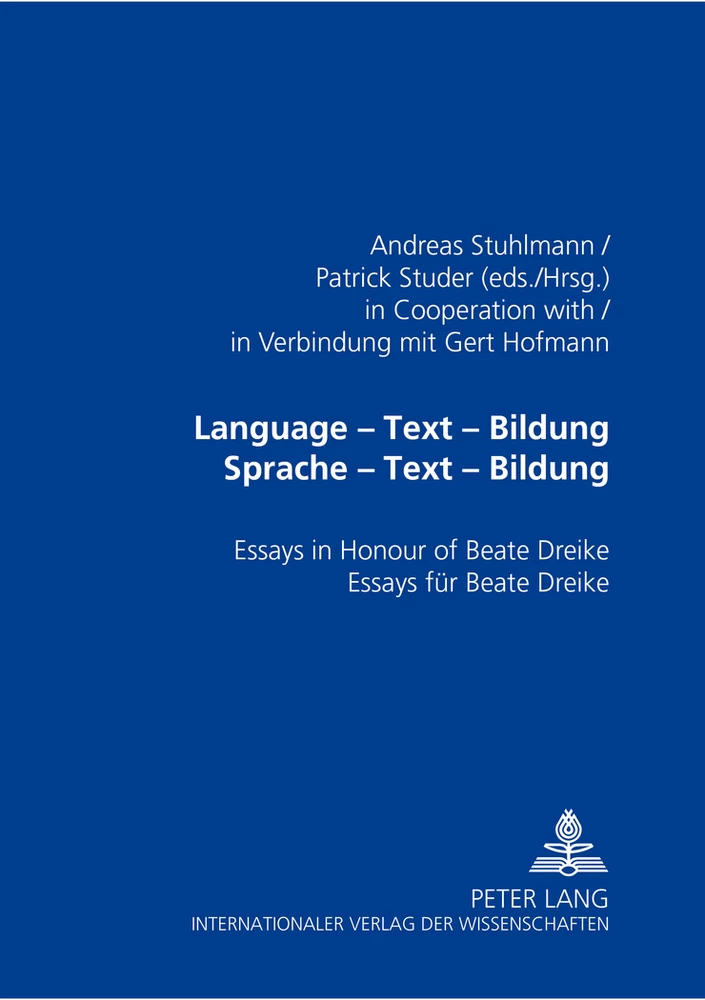 Title: Language – Text – «Bildung»- Sprache – Text – Bildung