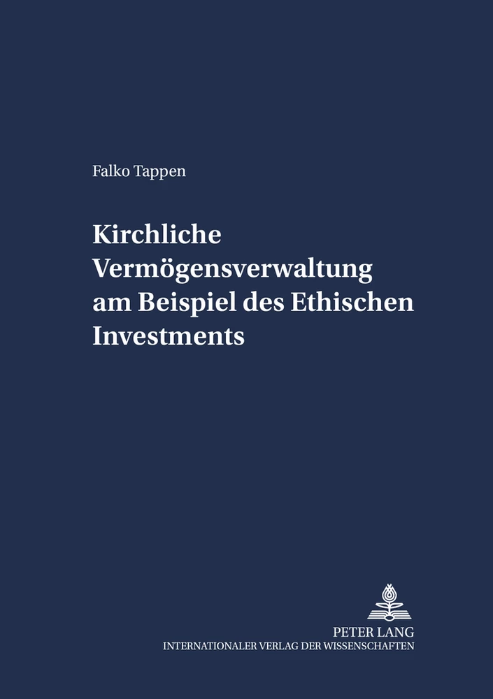 Title: Kirchliche Vermögensverwaltung am Beispiel des Ethischen Investments