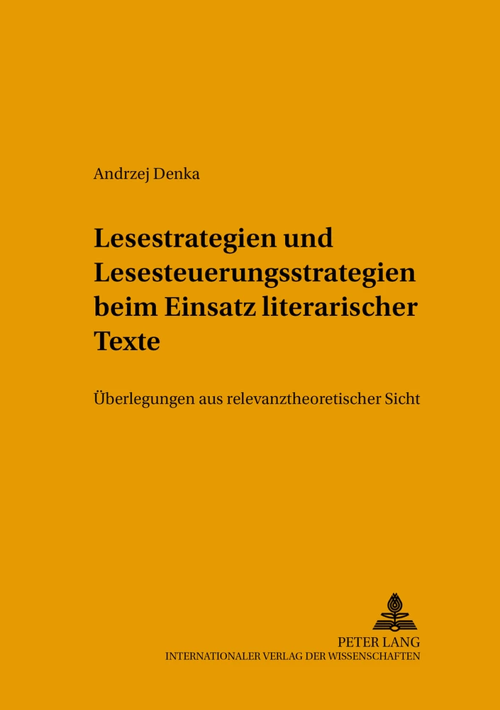 Titel: Lesestrategien und Lesesteuerungsstrategien beim Einsatz literarischer Texte im Fremdsprachenunterricht