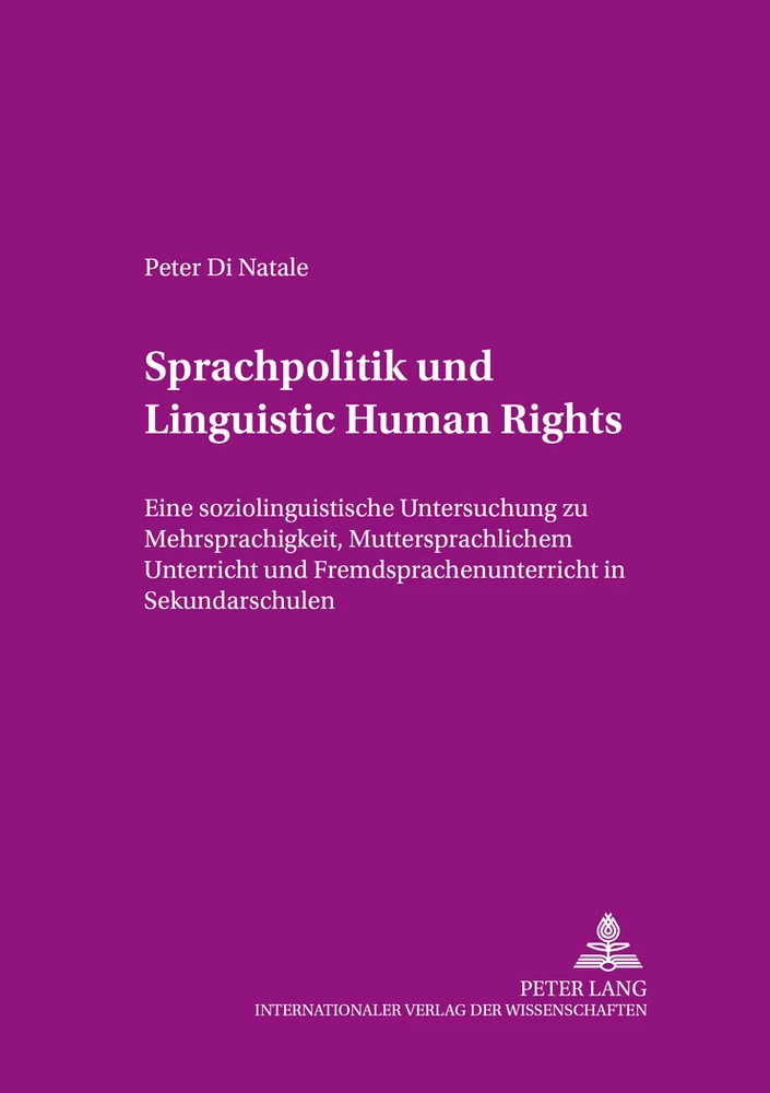 Titel: Sprachpolitik und «Linguistic Human Rights»