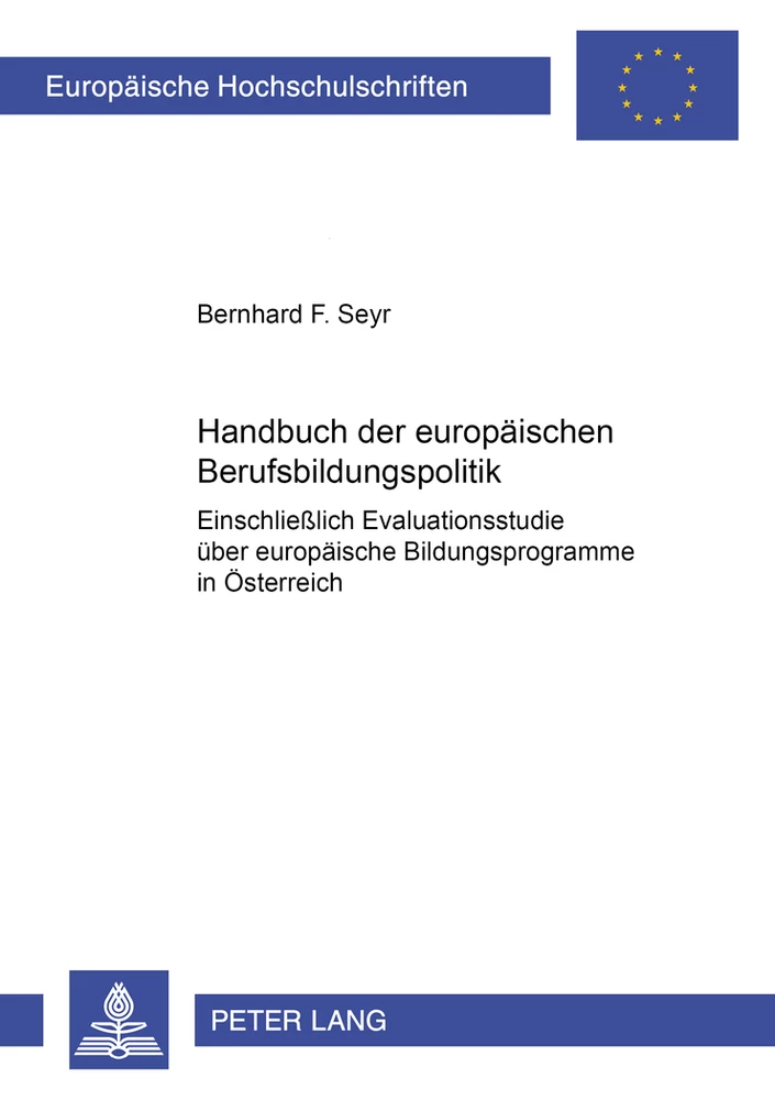 Titel: Handbuch der europäischen Berufsbildungspolitik