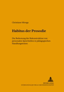 Titel: Habitus der Prosodie