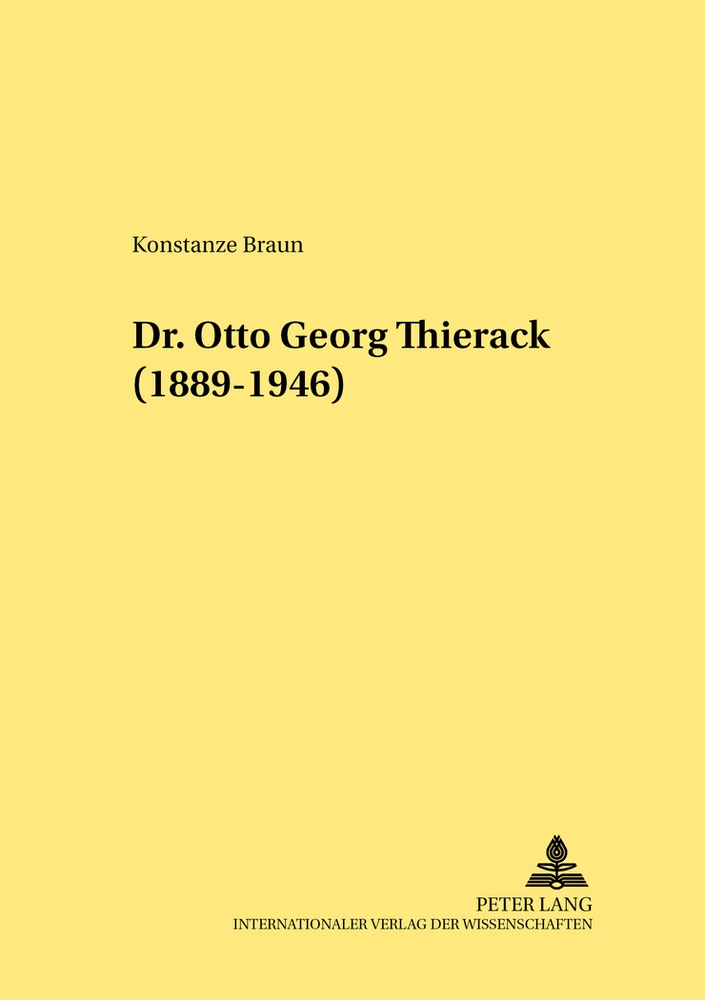 Title: Dr. Otto Georg Thierack- (1889-1946)