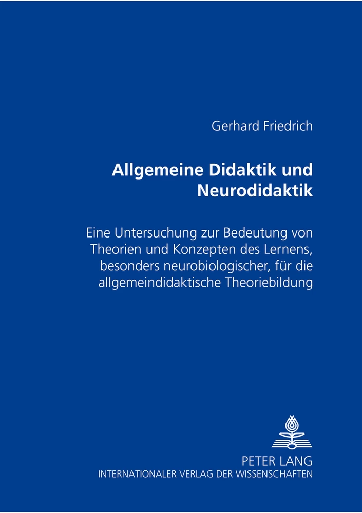 Titel: Allgemeine Didaktik und «Neurodidaktik»