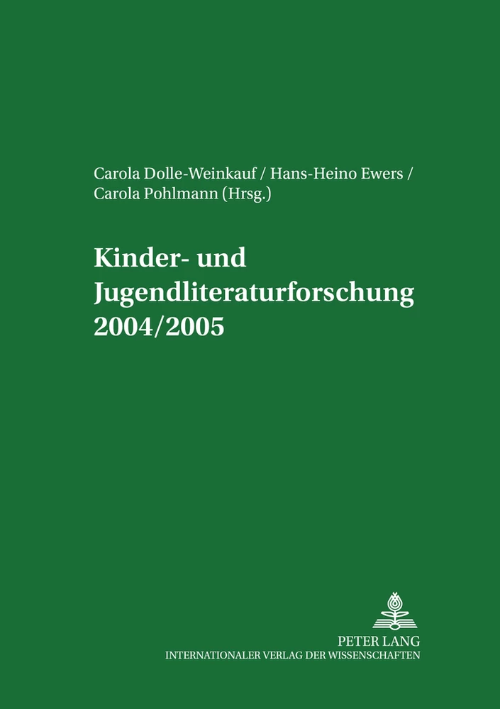 Titel: Kinder- und Jugendliteraturforschung 2004/2005