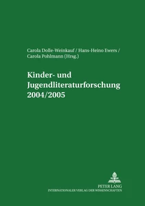 Title: Kinder- und Jugendliteraturforschung 2004/2005