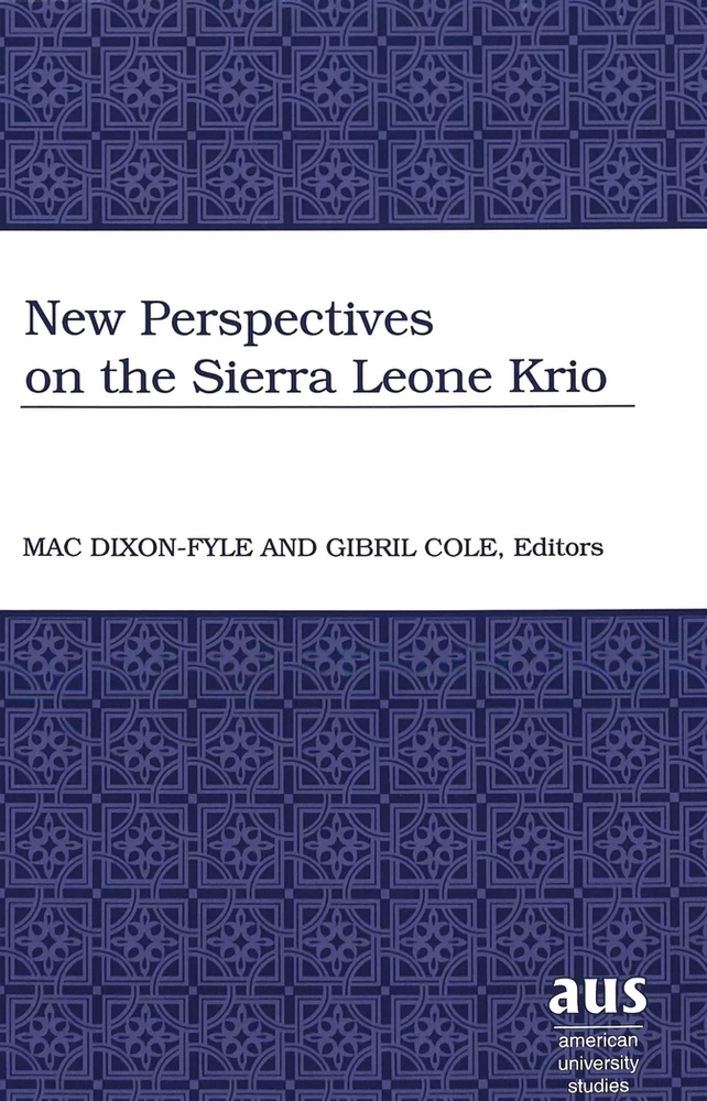 Title: New Perspectives on the Sierra Leone Krio