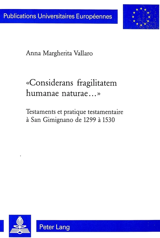 Titre: «Considerans fragilitatem humanae naturae...»