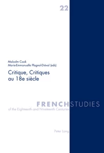 Title: Critique, Critiques au 18e siècle
