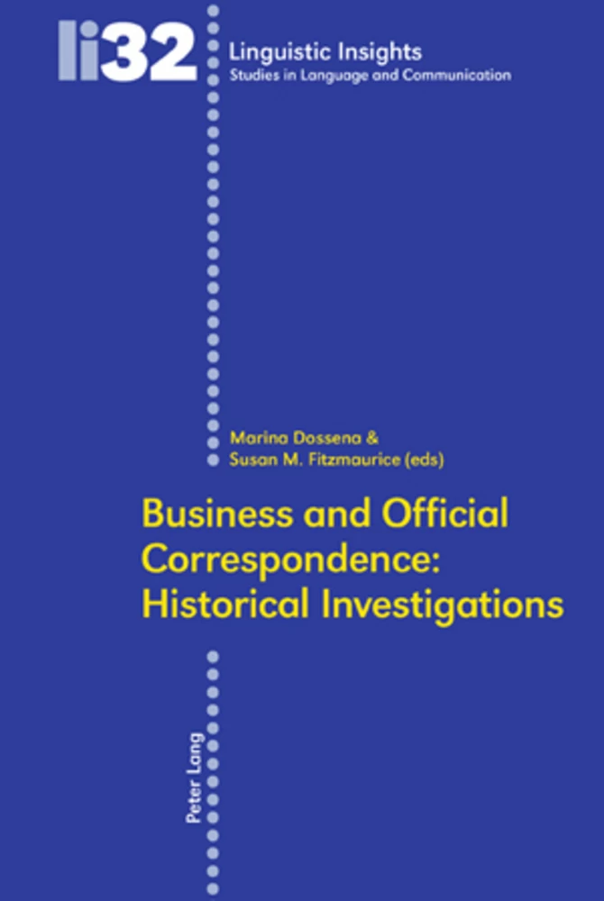Title: Business and Official Correspondence: Historical Investigations