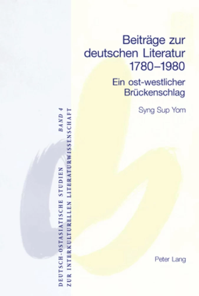 Titel: Beiträge zur deutschen Literatur 1780-1980