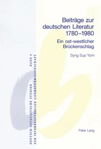 Title: Beiträge zur deutschen Literatur 1780-1980