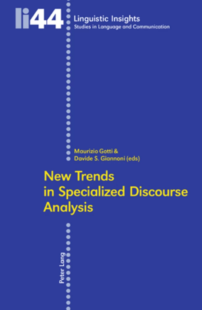 Title: New Trends in Specialized Discourse Analysis
