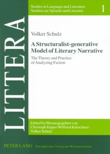 Title: A Structuralist-generative Model of Literary Narrative