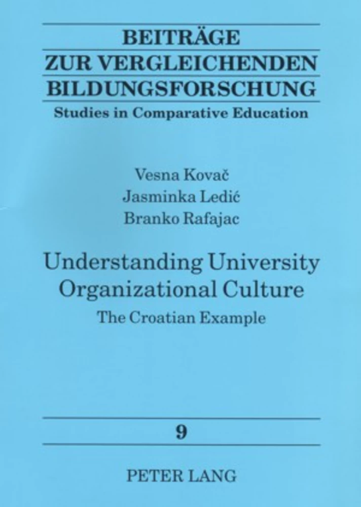 Title: Understanding University Organizational Culture