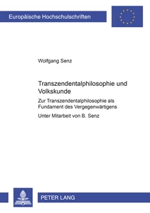 Titel: Transzendentalphilosophie und Volkskunde