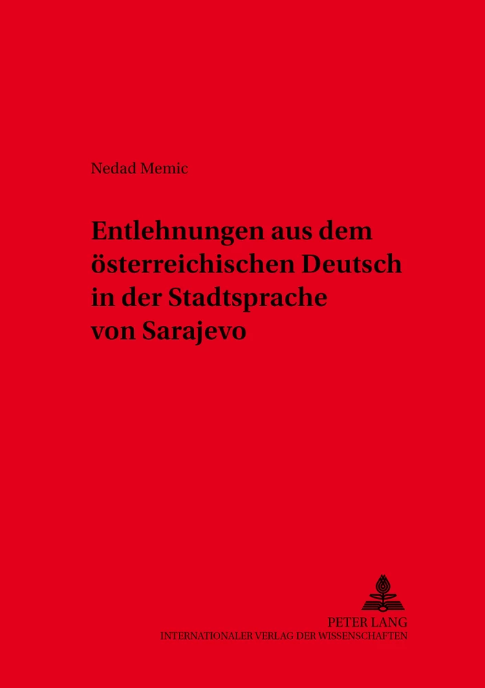 Title: Entlehnungen aus dem österreichischen Deutsch in der Stadtsprache von Sarajevo