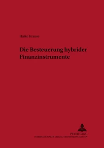 Title: Die Besteuerung hybrider Finanzinstrumente