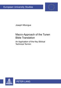 Title: Macro-Approach of the Tunen Bible Translation