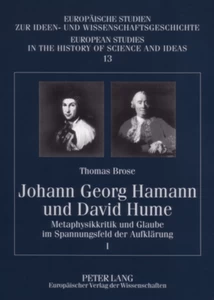 Titel: Johann Georg Hamann und David Hume