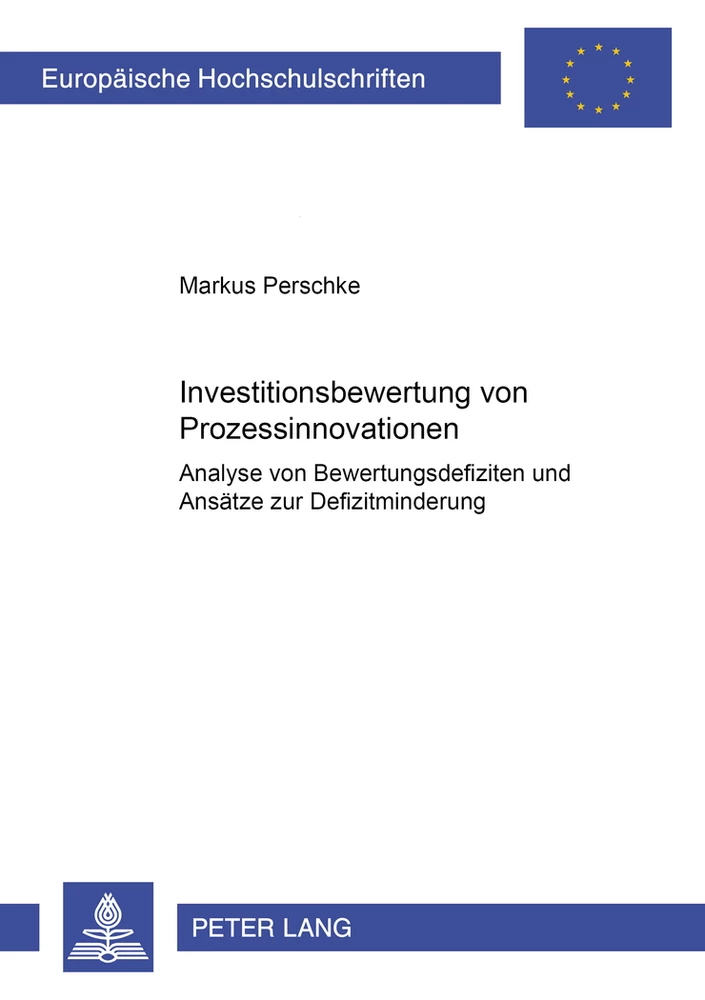 Titel: Investitionsbewertung von Prozessinnovationen