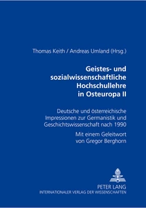 Title: Geistes- und sozialwissenschaftliche Hochschullehre in Osteuropa II