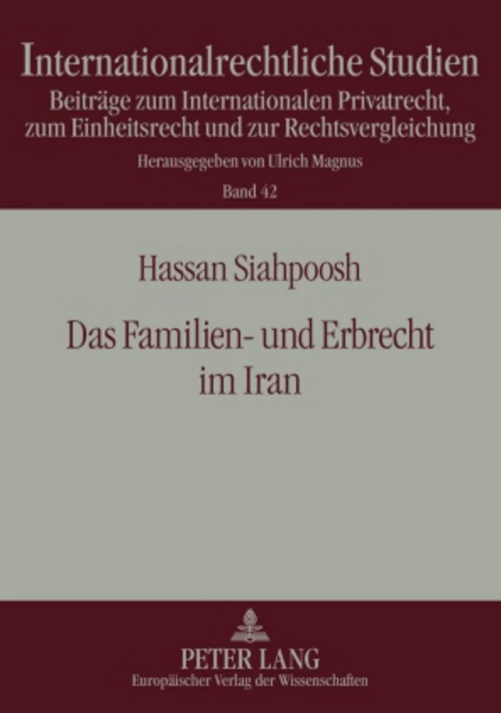 Title: Das Familien- und Erbrecht im Iran