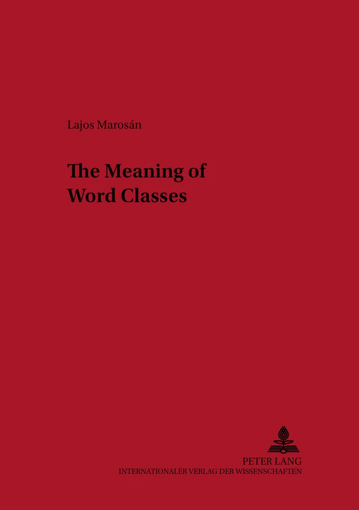 Title: The Meaning of Word Classes
