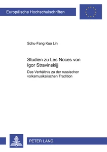 Titel: Studien zu «Les Noces» von Igor Stravinskij