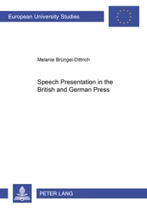 Title: Speech Presentation in the British and German Press