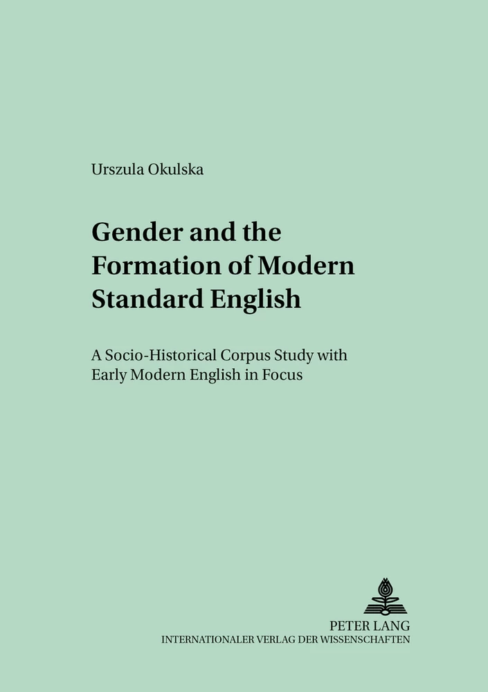 Title: Gender and the Formation of Modern Standard English