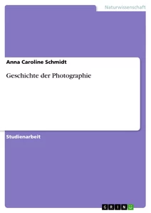 Título: Geschichte der Photographie