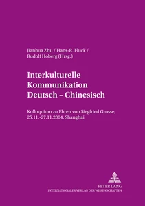 Titel: Interkulturelle Kommunikation Deutsch – Chinesisch