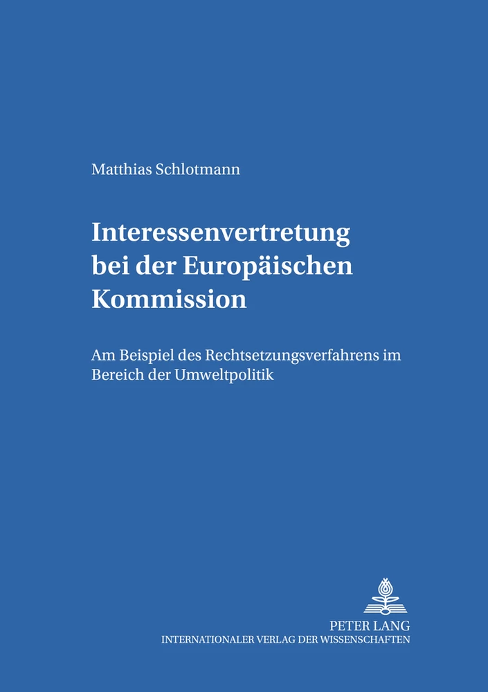 Titel: Interessenvertretung bei der Europäischen Kommission
