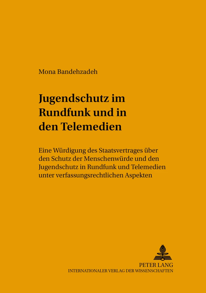 Title: Jugendschutz im Rundfunk und in den Telemedien