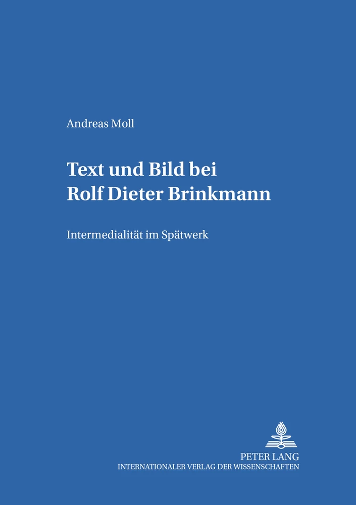 Titel: Text und Bild bei Rolf Dieter Brinkmann