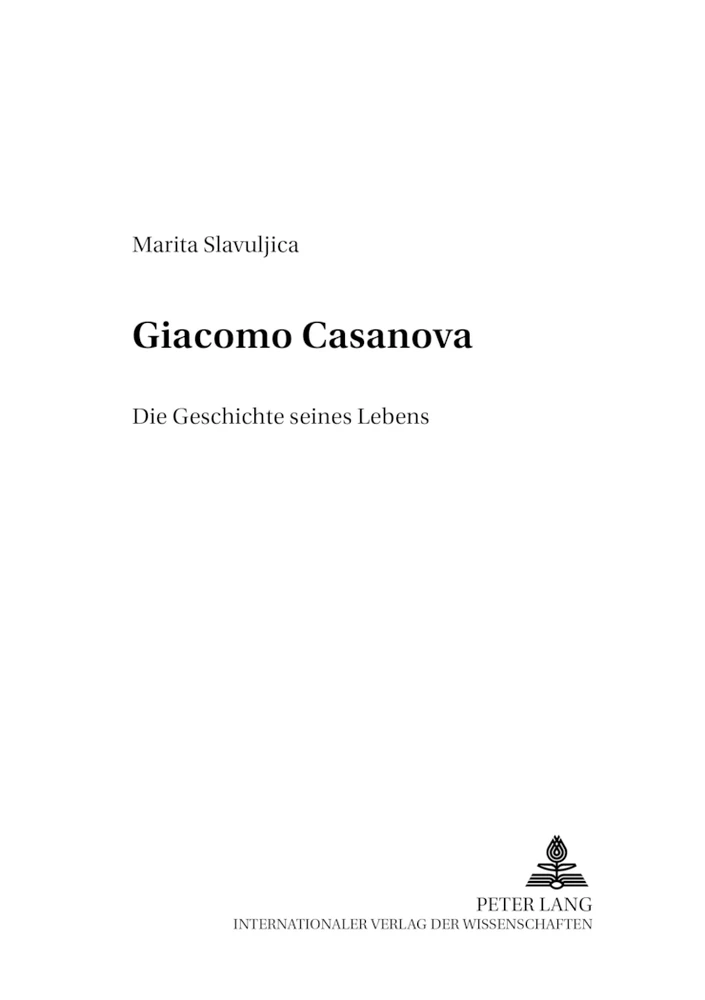 Titel: Giacomo Casanova