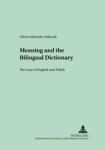 Title: Meaning and the Bilingual Dictionary