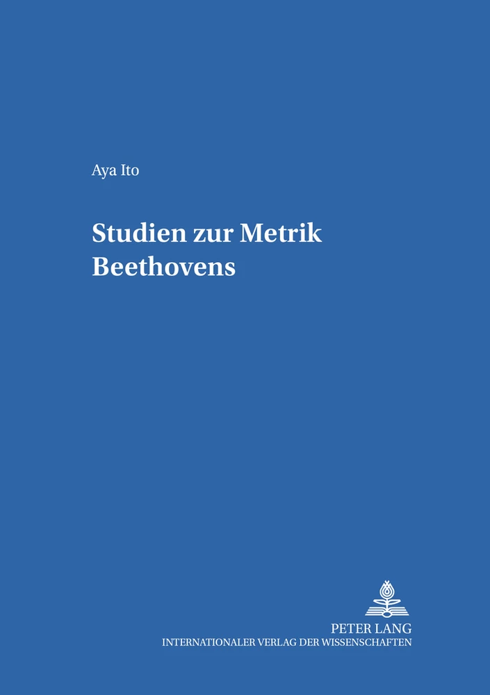 Titel: Studien zur Metrik Beethovens
