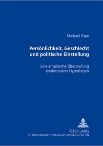 Title: Persönlichkeit, Geschlecht und politische Einstellung