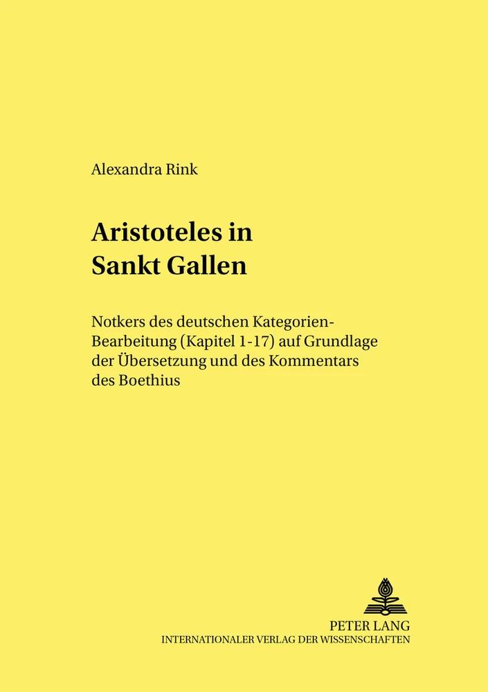 Titel: Aristoteles in Sankt Gallen